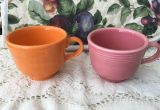 Are Fiesta Mugs Microwave Safe Fiestaware Tea Cups Fiestaware Coffe Mugs Etsy