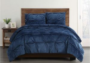 Are Twin and Twin Xl Sheets the Same Truly soft Everyday Pleated Velvet Navy Blue Twin Twin Xl