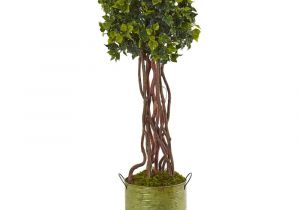 Artificial Palm Trees for Sale Near Me Nearly Natural Indoor Outdoor English Ivy Artificial Tree In Metal
