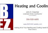 B G Heating and Cooling B E Z Heating and Cooling