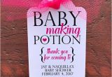 Baby Making Potion Tags Baby Making Potion Baby Shower Wine Tags Mini Wine Bottle