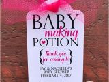 Baby Making Potion Tags Baby Making Potion Baby Shower Wine Tags Mini Wine Bottle