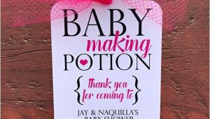 Baby Making Potion Tags Baby Making Potion Baby Shower Wine Tags Mini Wine Bottle