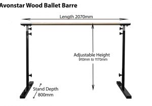 Ballet Barre Height Standard Avonstar Classics Range Ballet Barre Freestanding Fully