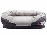 Barksbar Gray orthopedic Dog Bed Barksbar Gray orthopedic Dog Bed Snuggly Sleeper with