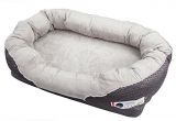 Barksbar Gray orthopedic Dog Bed Barksbar Large Gray orthopedic Dog Bed 40 X 30 Inches