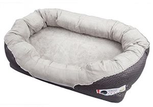 Barksbar Gray orthopedic Dog Bed Barksbar Large Gray orthopedic Dog Bed 40 X 30 Inches