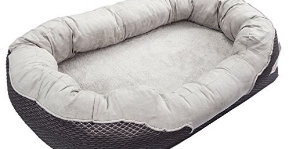 Barksbar Gray orthopedic Dog Bed Barksbar Large Gray orthopedic Dog Bed 40 X 30 Inches