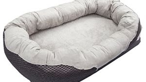 Barksbar Medium Gray orthopedic Dog Bed Barksbar Gray orthopedic Dog Bed Snuggly Sleeper with