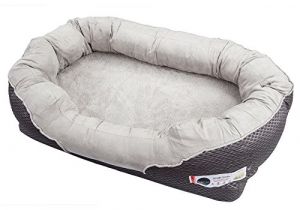 Barksbar Snuggly orthopedic Dog Bed Barksbar Large Gray orthopedic Dog Bed 40 X 30 Inches