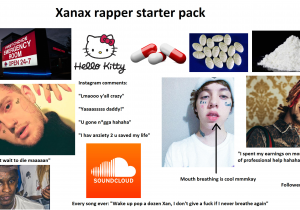 Basic White Girl Starter Pack Reddit Xanax Rapper Starter Pack Starterpacks