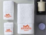 Bath Sheet or Bath towel Difference Luxury Bath towels Designer Creative Embroidered Brand Square towel