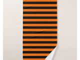 Bath Sheet Vs Beach towel Dark Pumpkin orange and Black Horizontal Witch Str Bath towel In