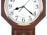 Battery Operated Clock Movements with Pendulum Amazon Com Traditional Schoolhouse Easy to Read Pendulum Plastic