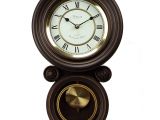Battery Operated Clock Movements with Pendulum and Chime Amazon Com Bedford Clock Collection Contemporary Round Wall Clock