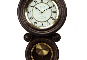 Battery Operated Clock Movements with Pendulum and Chime Amazon Com Bedford Clock Collection Contemporary Round Wall Clock