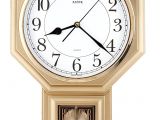 Battery Operated Clock Movements with Pendulum and Chime Amazon Com Traditional Schoolhouse Easy to Read Pendulum Wall Clock