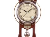 Battery Operated Clock Works with A Pendulum Amazon Com Modern Wall Clock Living Room Mute Pendulum Clock Retro