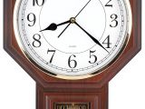 Battery Operated Clock Works with A Pendulum Amazon Com Traditional Schoolhouse Easy to Read Pendulum Plastic