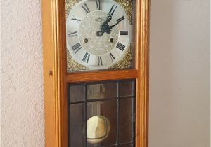 Battery Operated Clock Works with A Pendulum Restored Vintage Antique D A Brand 31 Day Key Wind Chiming