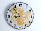 Battery Operated Grandfather Clock Works A Pineapple Wall Clock for Your Modern Cottage Kitchen This Unique