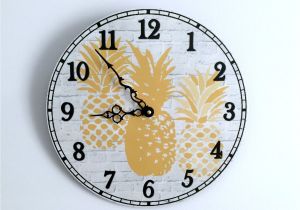 Battery Operated Grandfather Clock Works A Pineapple Wall Clock for Your Modern Cottage Kitchen This Unique