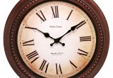 Battery Operated Grandfather Clock Works Amazon Com Kiera Grace Doone Round Wall Clock 16 Inch 2 Inch Deep
