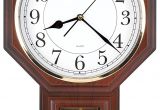 Battery Operated Grandfather Clock Works Amazon Com Traditional Schoolhouse Easy to Read Pendulum Plastic