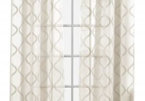 Bed Bath and Beyond Curtain Holdbacks Window Elements Lisse Geometric Sheer Curtain Panels Reviews Wayfair