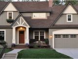 Benjamin Moore Copley Gray and Elephant Tusk Great Curb Appeal Home Exterior Paint Color Ideas the