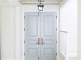 Benjamin Moore French toile Door Color is Cape May Cobblestone by Benjamin Moore Looks Blue