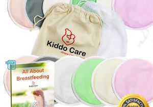 Best Breast Pads after Delivery Kiddo Care Washable organic Bamboo Nursing Pads 12 Pack Colored 6