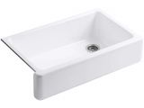 Best Farm Sink for the Money Kohler K 6489 0 Whitehaven Self Trimming Apron Front Single Basin