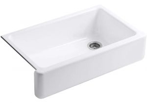 Best Farm Sink for the Money Kohler K 6489 0 Whitehaven Self Trimming Apron Front Single Basin