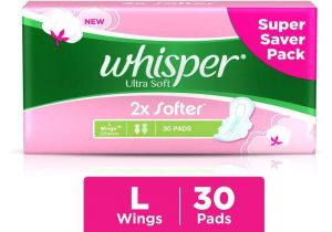 Best Sanitary Pads for after Birth Whisper Ultra soft Large Sanitary Pads 284mm 30 Count Buy Whisper