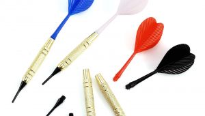 Best soft Tip Darts for Beginners 12 Pcs 4 Sets soft Plastic Needle Tip Dart Darts with