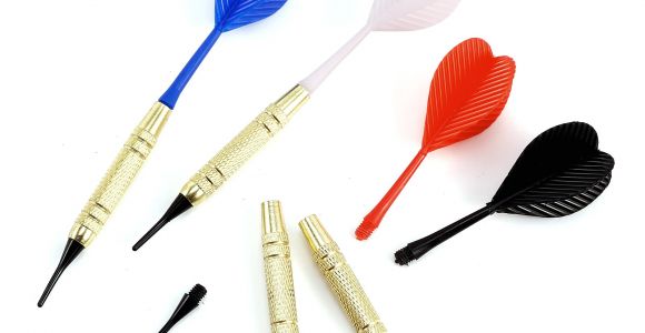 Best soft Tip Darts for Beginners 12 Pcs 4 Sets soft Plastic Needle Tip Dart Darts with