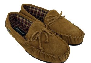 Best Type Of Leather for Moccasins Mens Dunlop Moccasin Suede Leather Slippers Gents