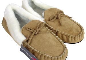 Best Type Of Leather for Moccasins Women Moccasin Faux Suede Leather Furry Slippers Warm