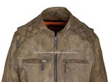 Best Type Of Leather for Motorcycle Jacket Men S Motorcycle Riding Distressed Brown Leather Jacket W