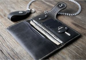Best Type Of Leather for Wallets Chain Leather Wallet for Men