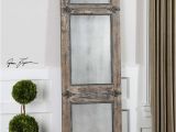 Better Homes and Gardens Leaner Mirror Rustic Uttermost Saragano Leaner Mirror In Distressed Blue Wall