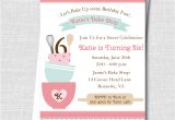 Birthday Party Supplies Roanoke Va Baking Birthday Party Invitation Baking Party Cooking Etsy