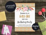 Birthday Party Supplies Roanoke Va Wild One Birthday Invitation Tribal Birthday Invitation Girl