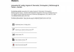 Black Drum Size Limit Nc Pdf Genetic Population Structure Of Black Drum In U S Waters