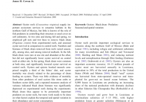 Black Drum Size Limit Nc Pdf Oyster Predation by Black Drum Varies Spatially and Seasonally