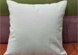 Blank Canvas Pillow Covers wholesale Canada Blank 12oz Natural Cotton Canvas Pillow Case 18 18in Raw Cotton