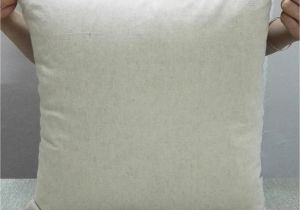 Blank Linen Pillow Covers wholesale All Sizes Plain Natural Gray Linen Cotton Blended Pillow Cover