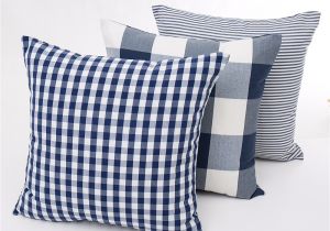 Blank Throw Pillow Covers wholesale wholesale Wedding Party Gift Cushion Cover nordic Fashion Navy Blue
