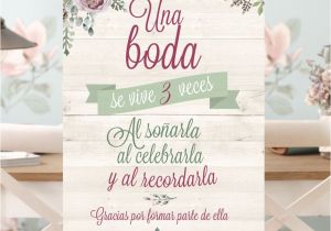 Bodas Sencillas Y Economicas En Casa Cartel Una Boda Se Vive Tres Veces Wedding Church Decor Pinte